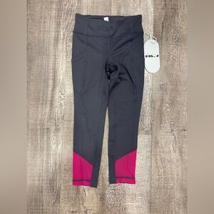 Diadora Kids Leggings in Grey and Pink